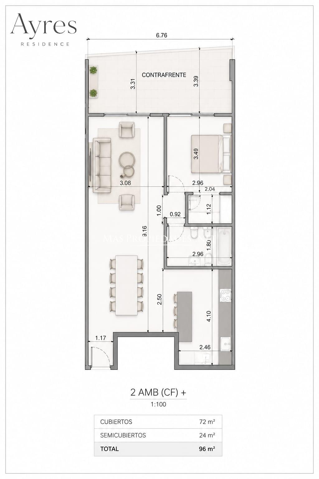 Venta Departamento en Ayres Residence 1 Dormitorio Canning